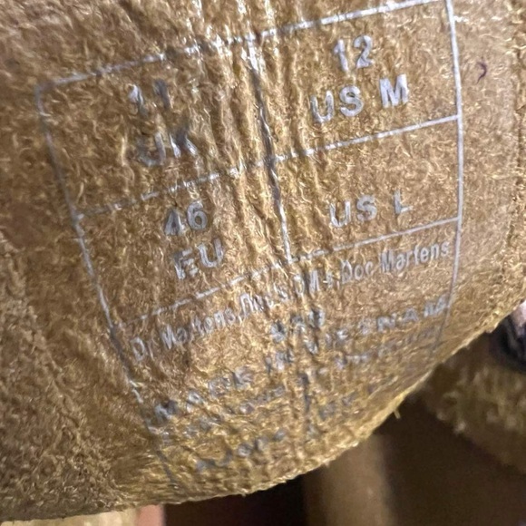 Dr.Martens Unisex 939 Ben Suede In Moss Green Padded Collar Lace Up  Boots New - Picture 12 of 15